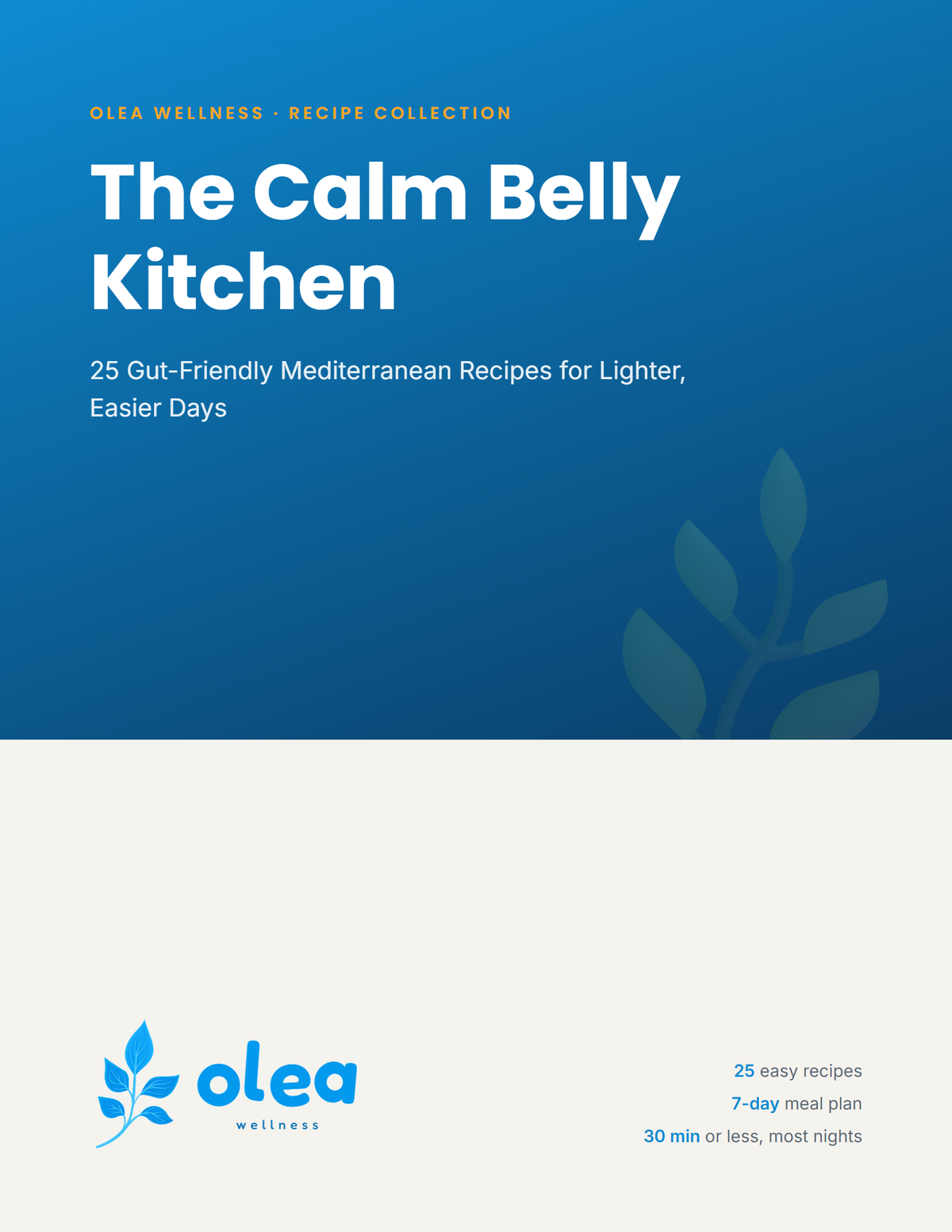 The Calm Belly Kitchen eBook cover